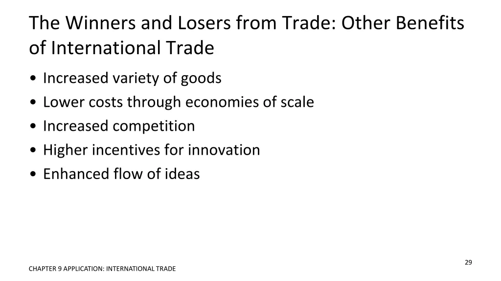 the winners and losers from trade other benefits