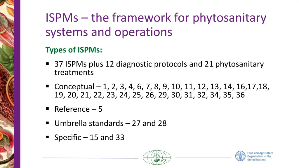 ispms the framework for phytosanitary systems