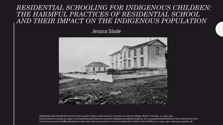 residential schooling for indigenous children