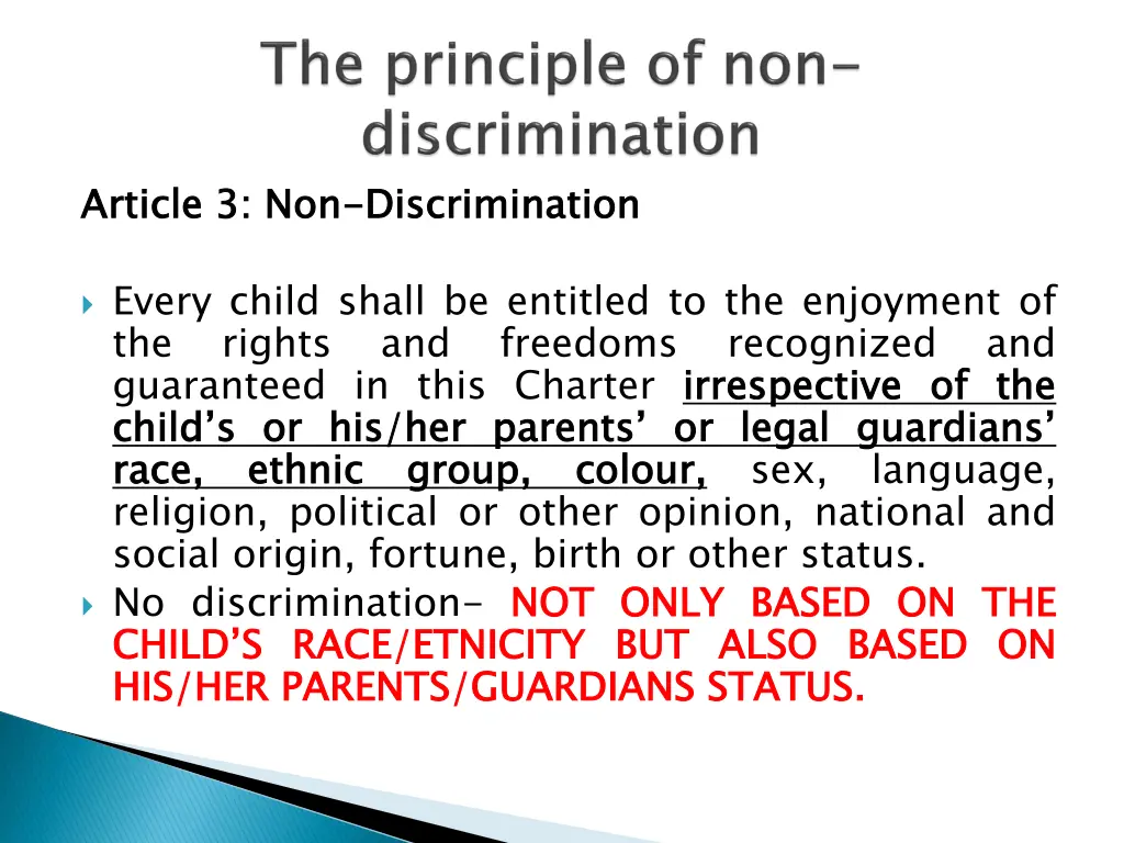 article 3 non