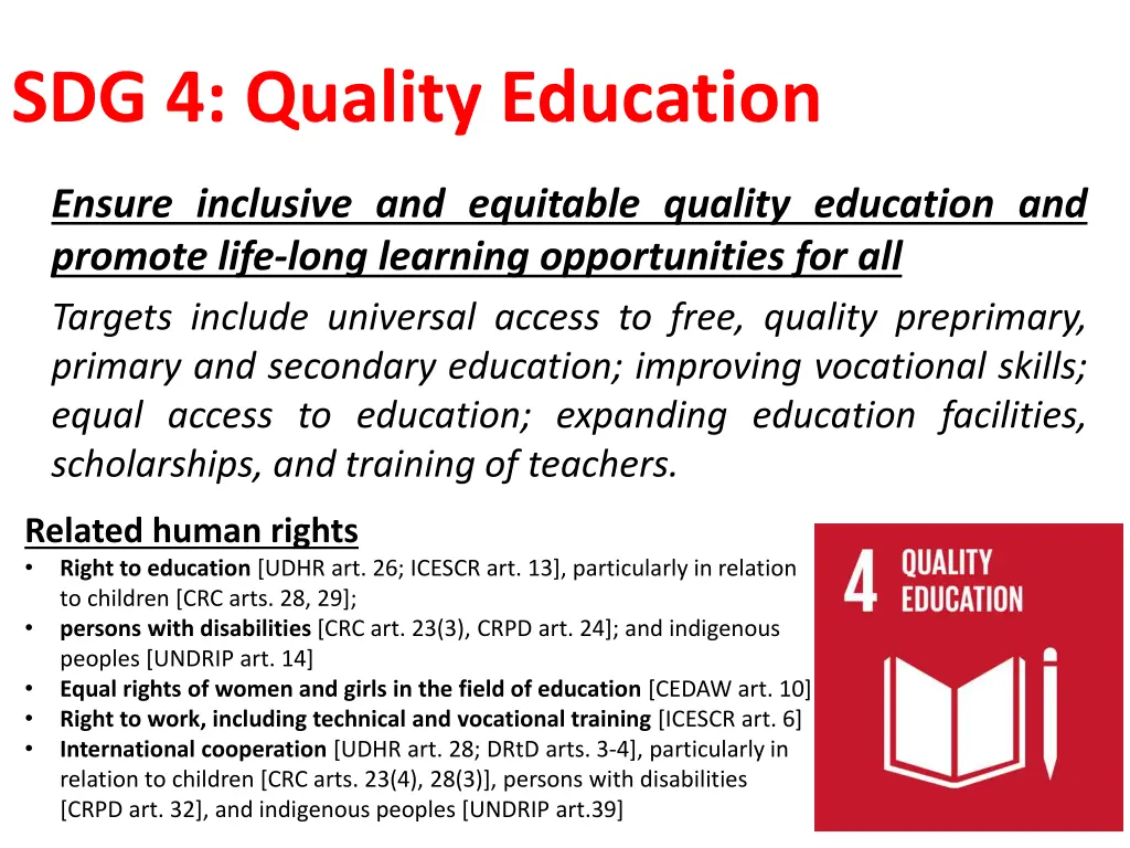 sdg 4 quality education