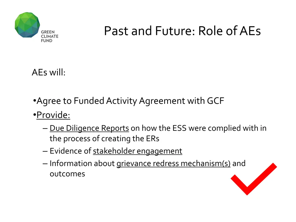 past and future role of aes