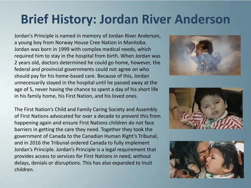 brief history jordan river anderson