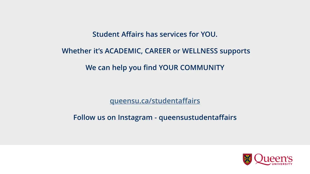 student affairs has services for you