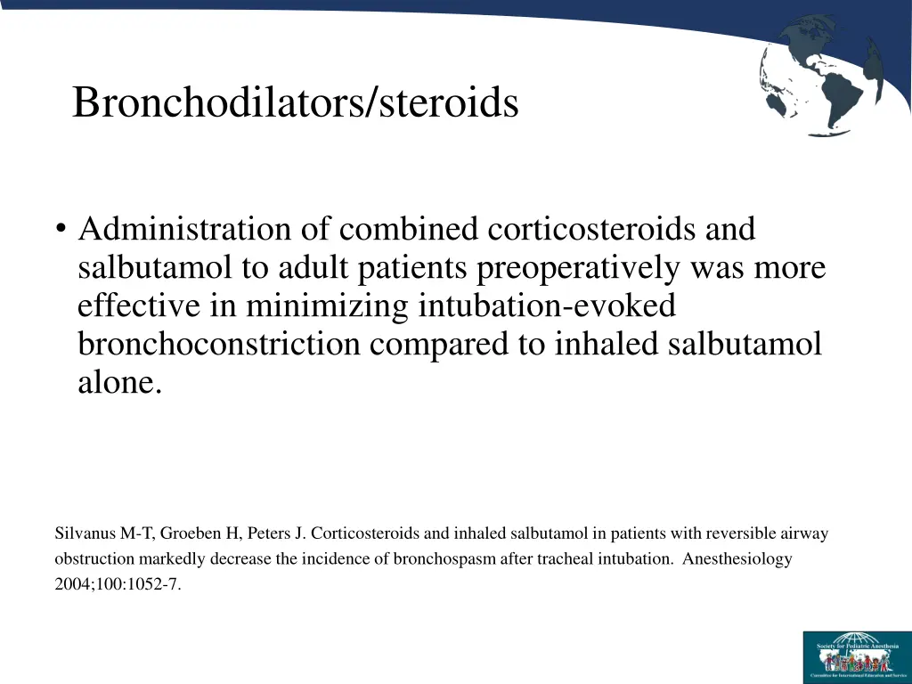 bronchodilators steroids