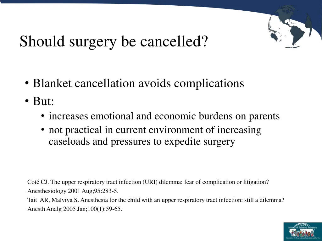 should surgery be cancelled