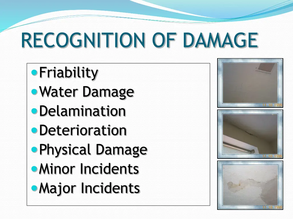 recognition of damage