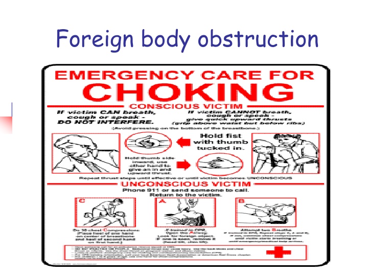 foreign body obstruction