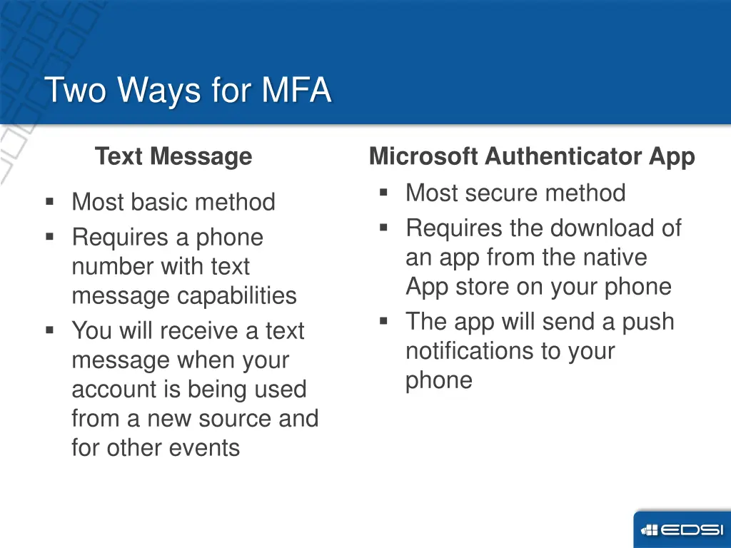 two ways for mfa