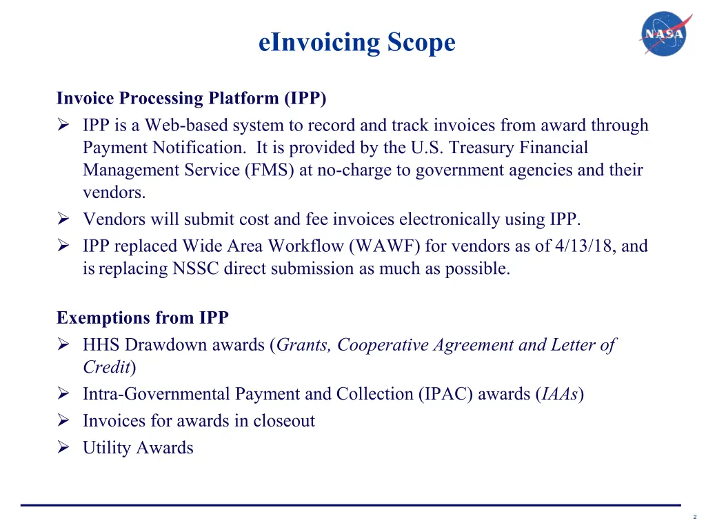 einvoicing scope