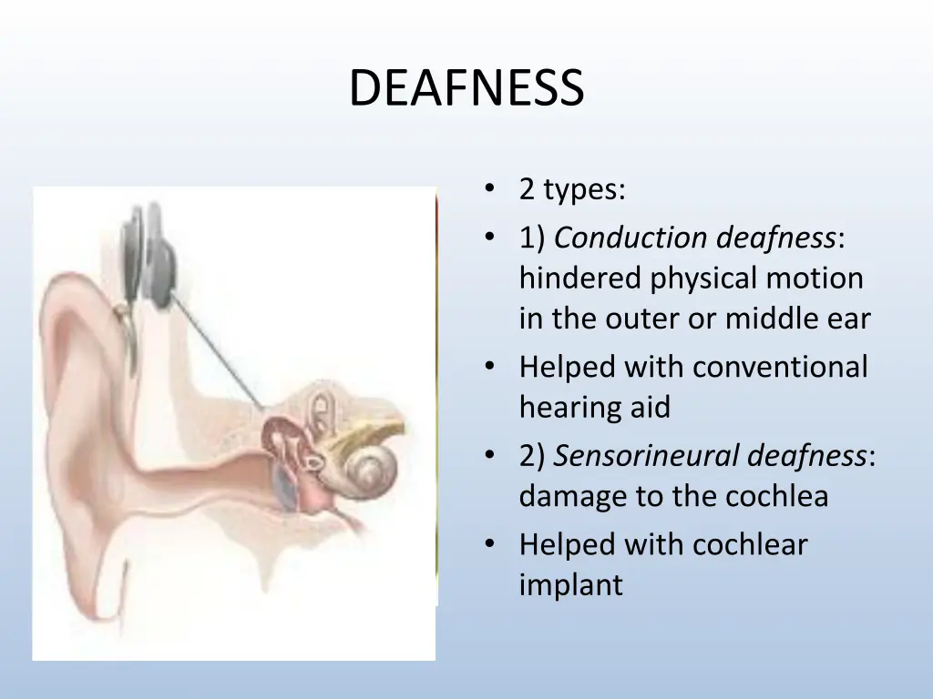 deafness