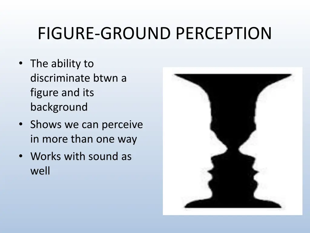 figure ground perception