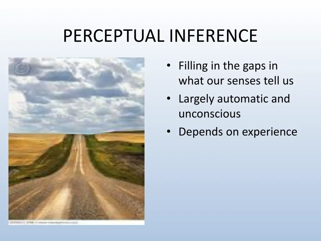 perceptual inference