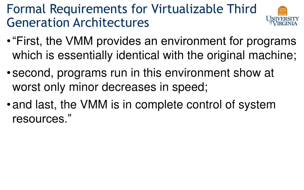 formal requirements for virtualizable third