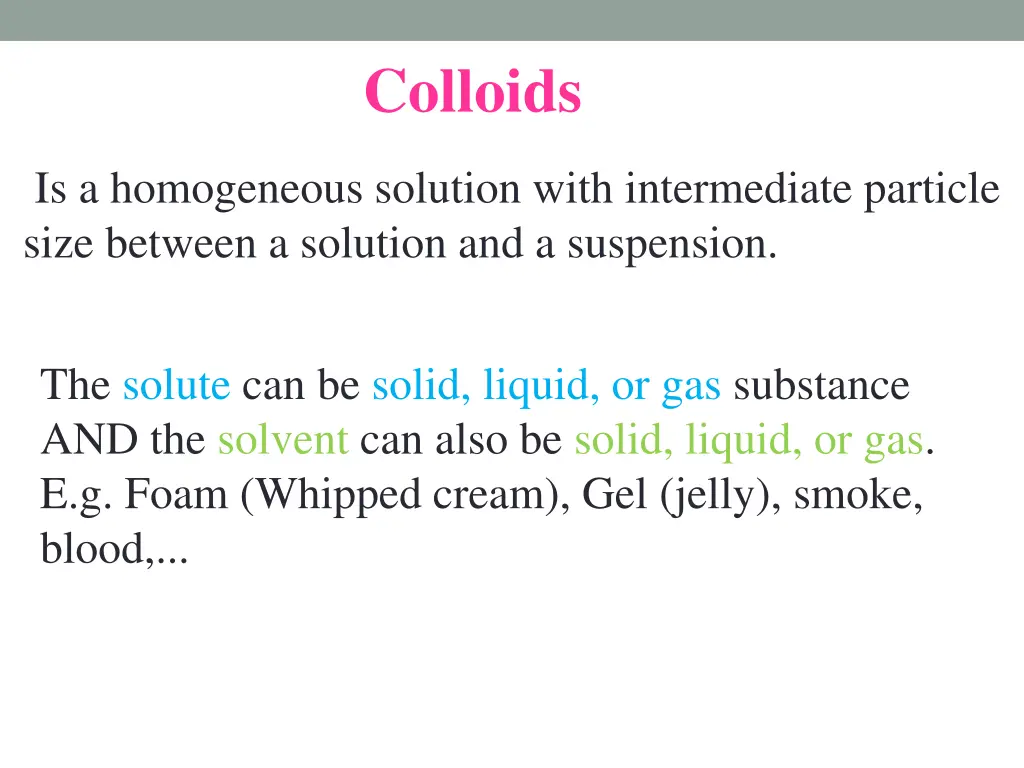 colloids