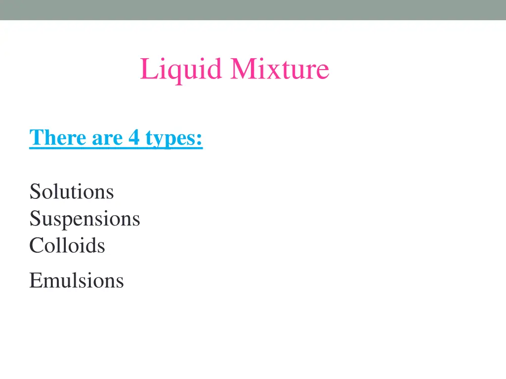 liquid mixture