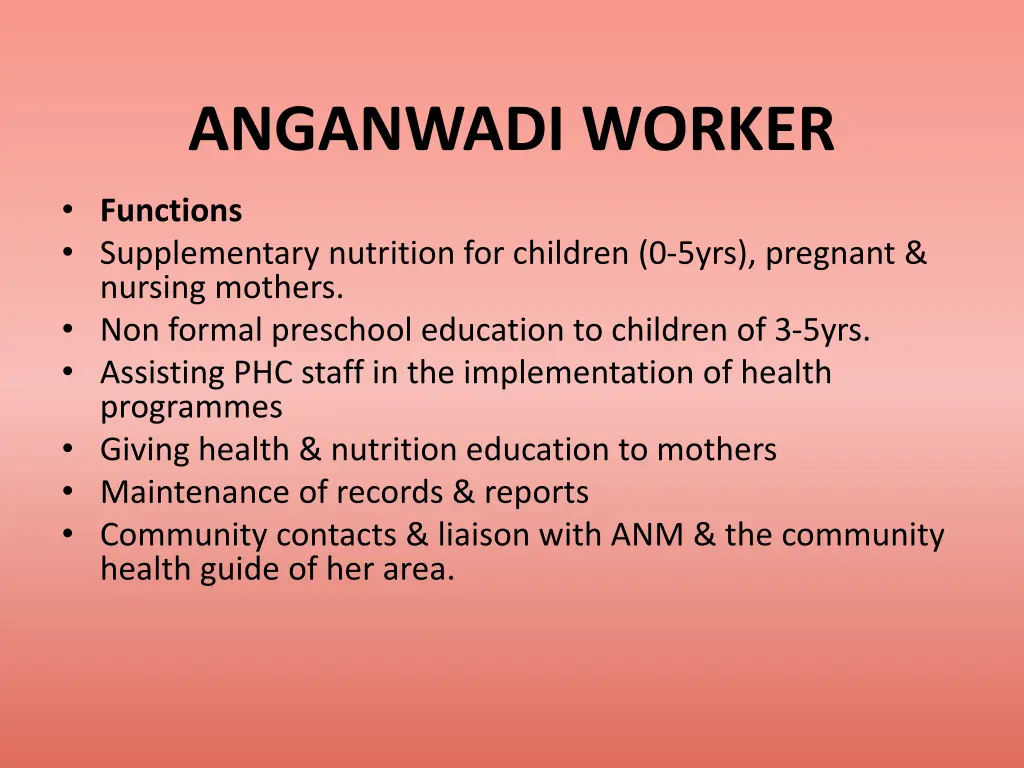 anganwadi worker