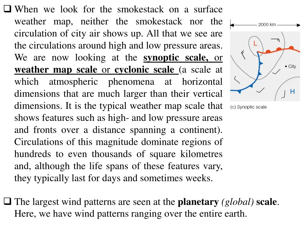 when we look for the smokestack on a surface