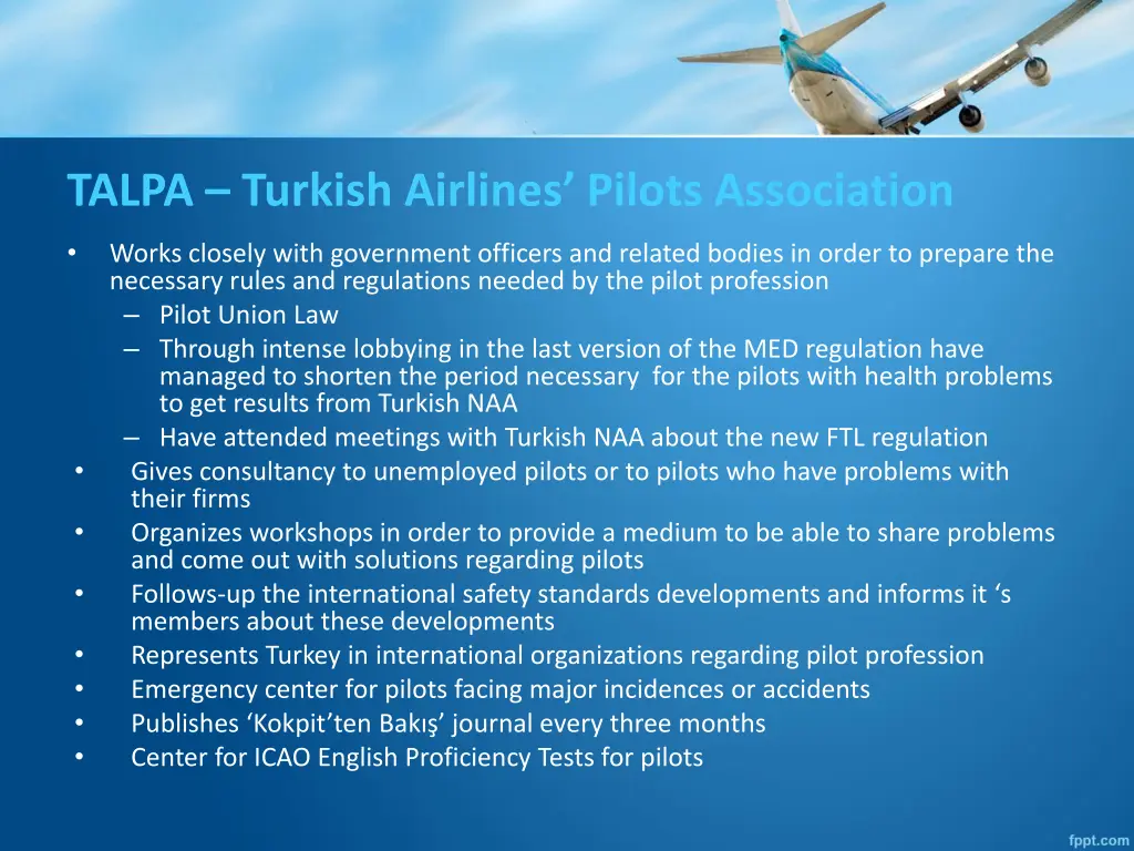 talpa turkish airlines pilots association