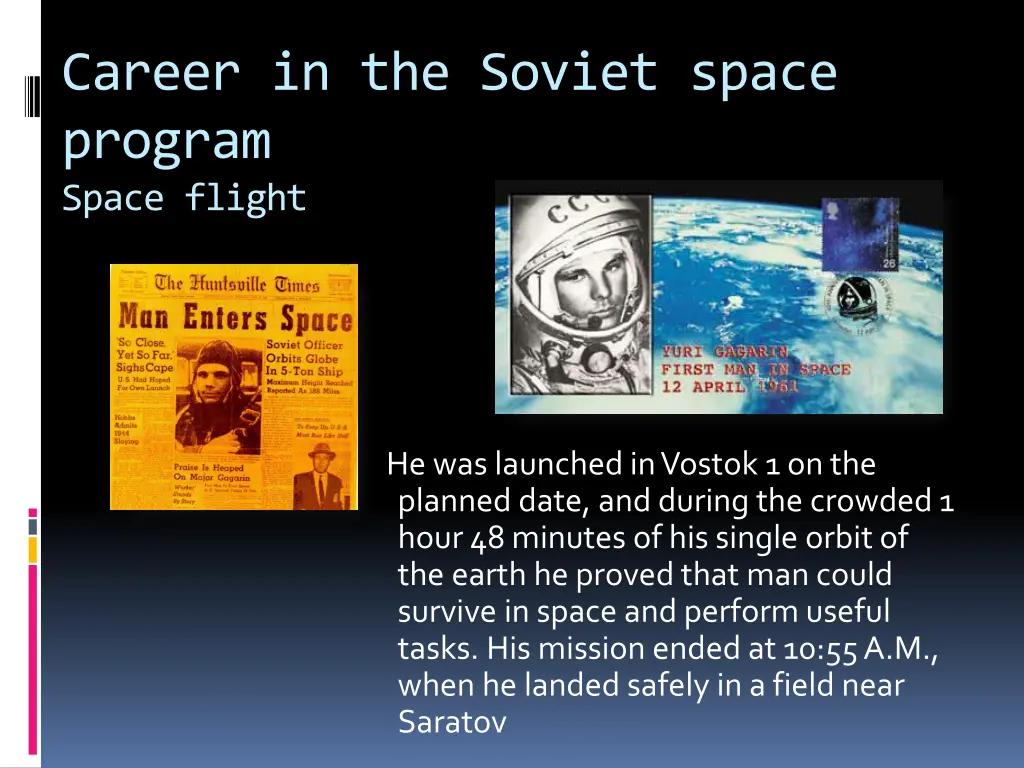 career in the soviet space program space flight