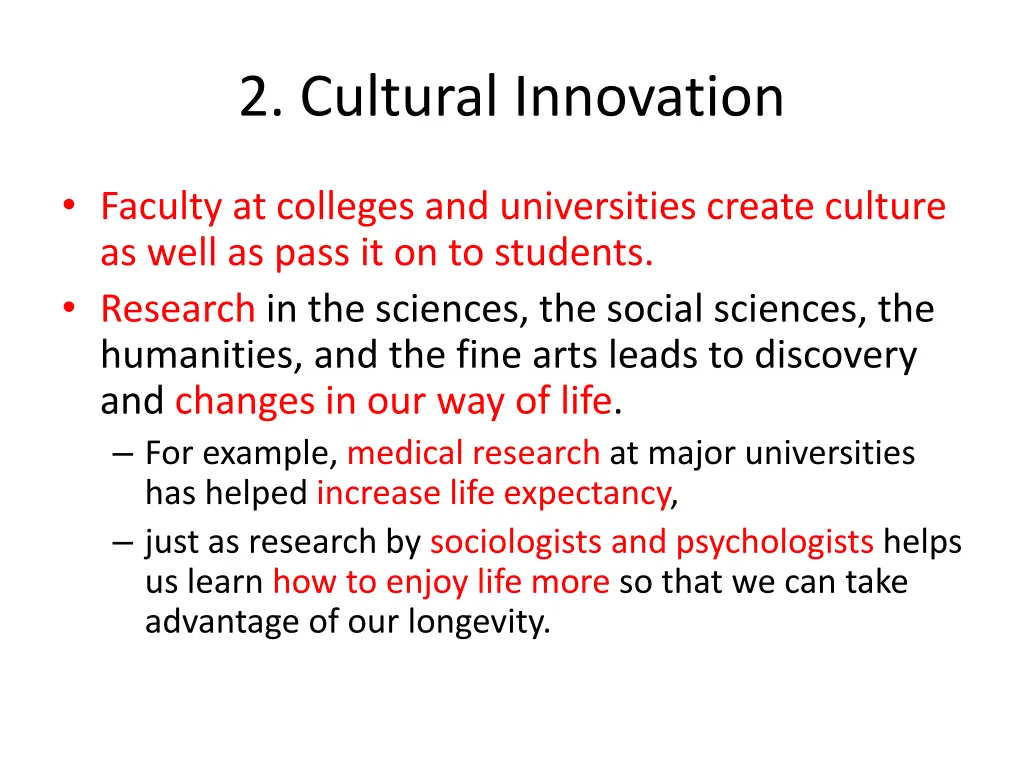 2 cultural innovation