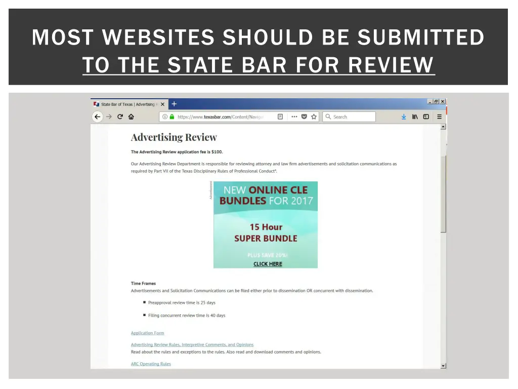 most websites should be submitted to the state