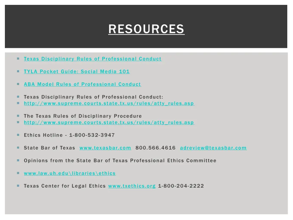 resources