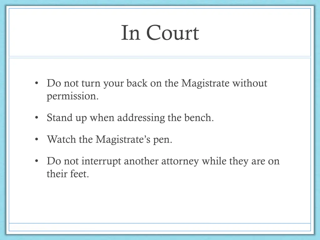 in court 1