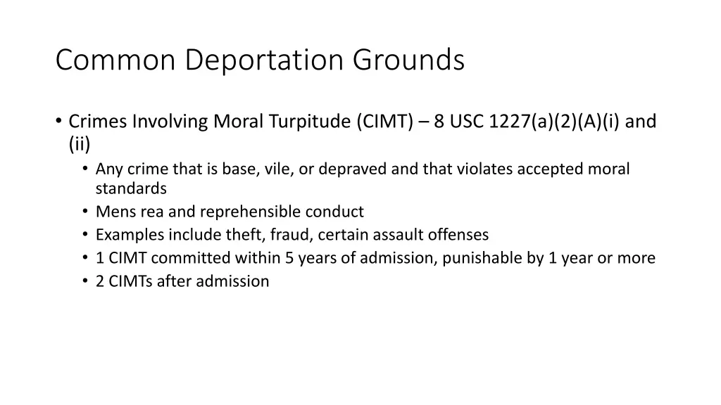 common deportation grounds