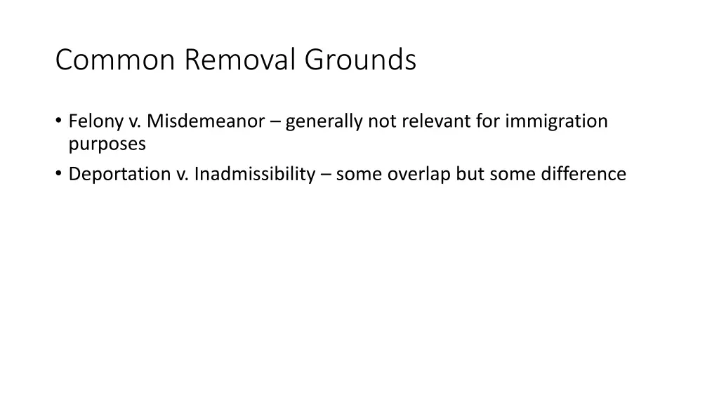 common removal grounds