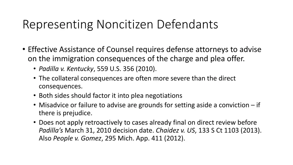 representing noncitizen defendants