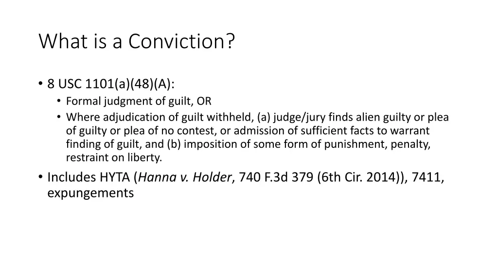 what is a conviction