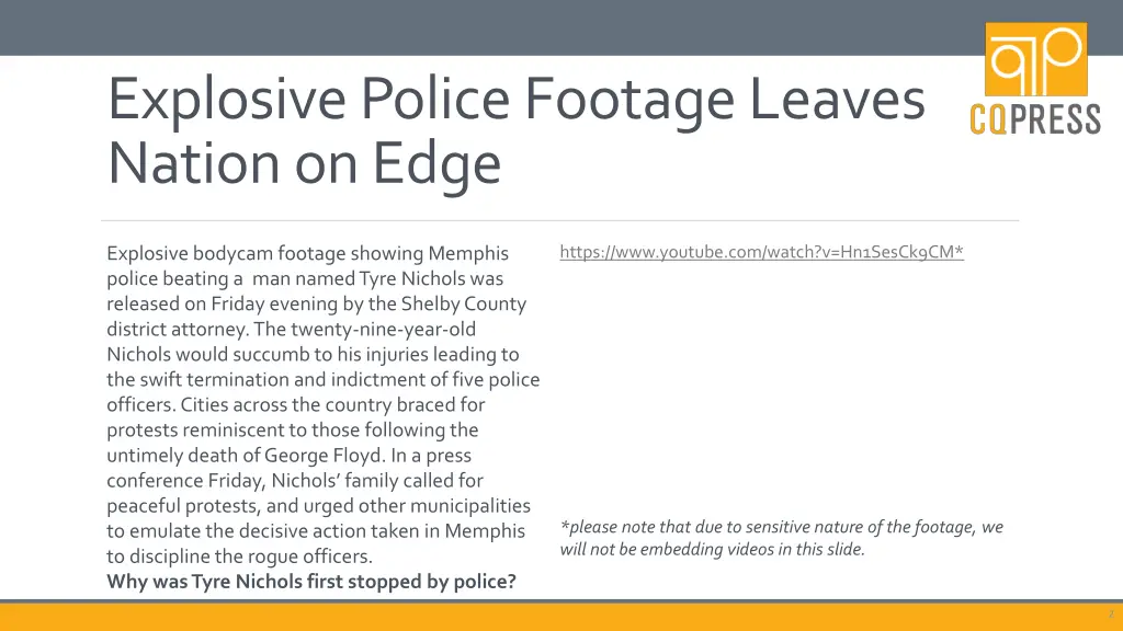 explosive police footage leaves nation on edge