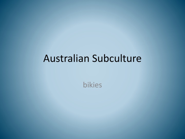 australian subculture