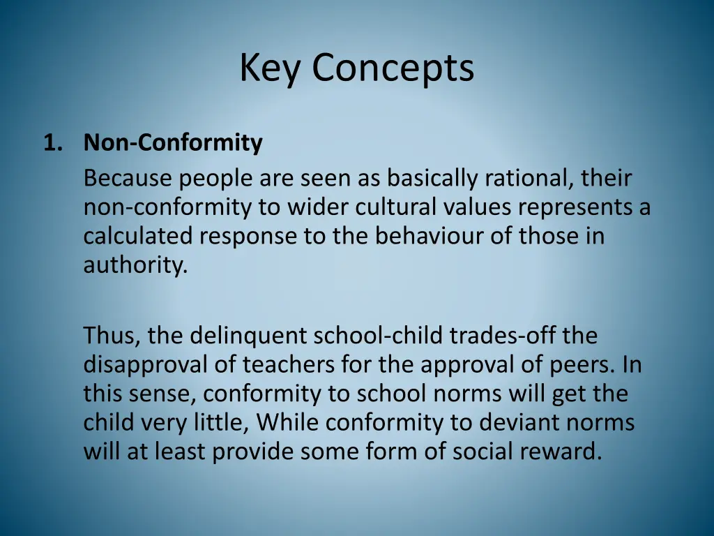 key concepts