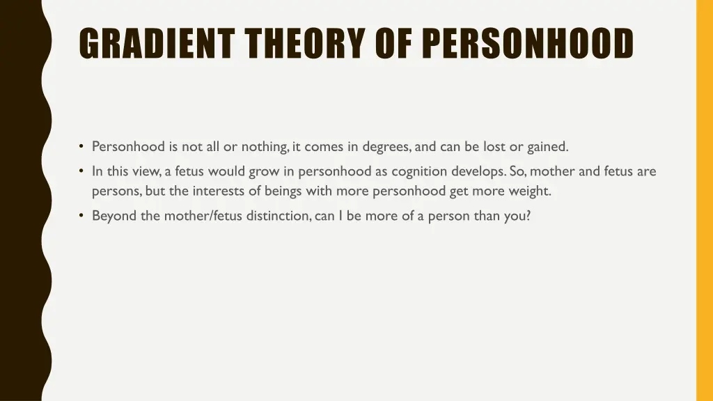 gradient theory of personhood