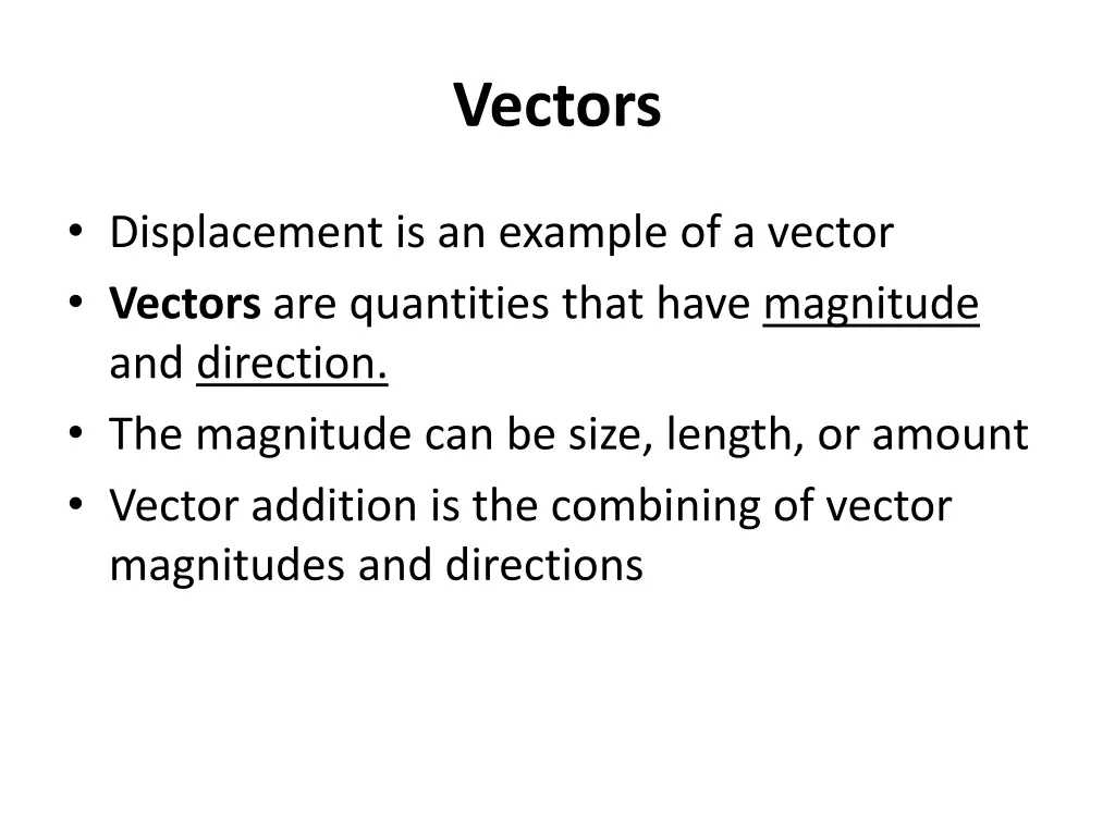 vectors