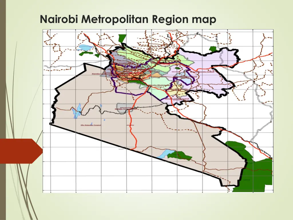 nairobi metropolitan region map