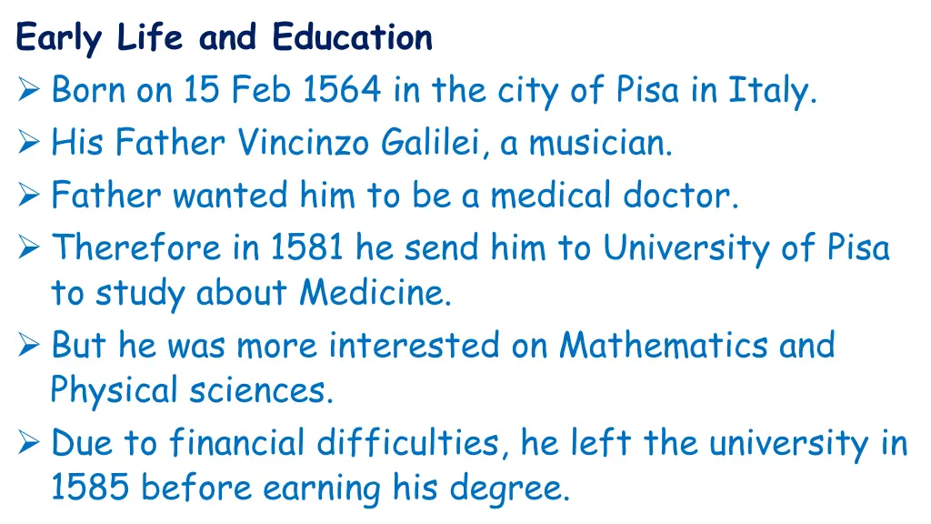 early life and education born on 15 feb 1564