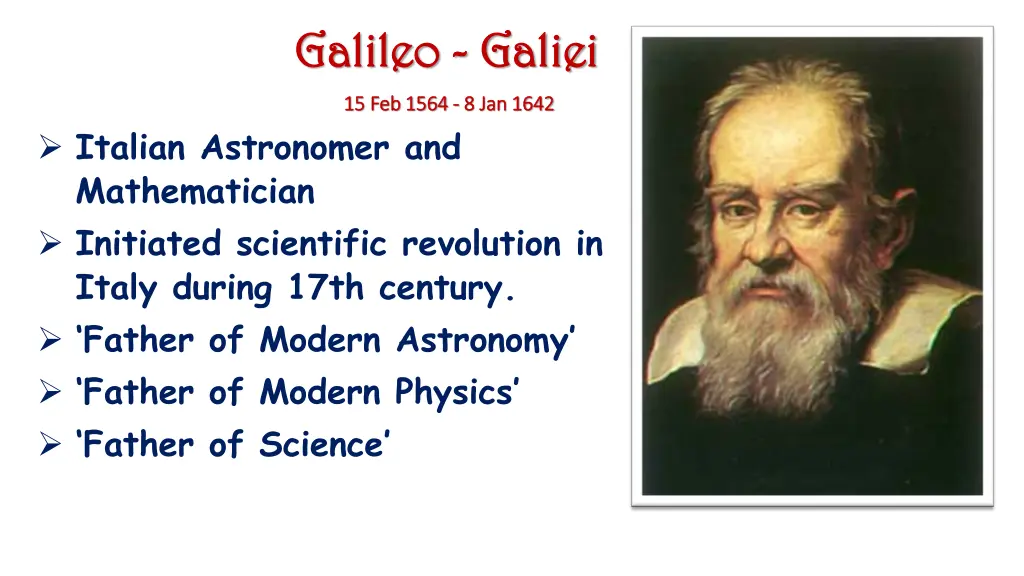 galileo galileo galiei