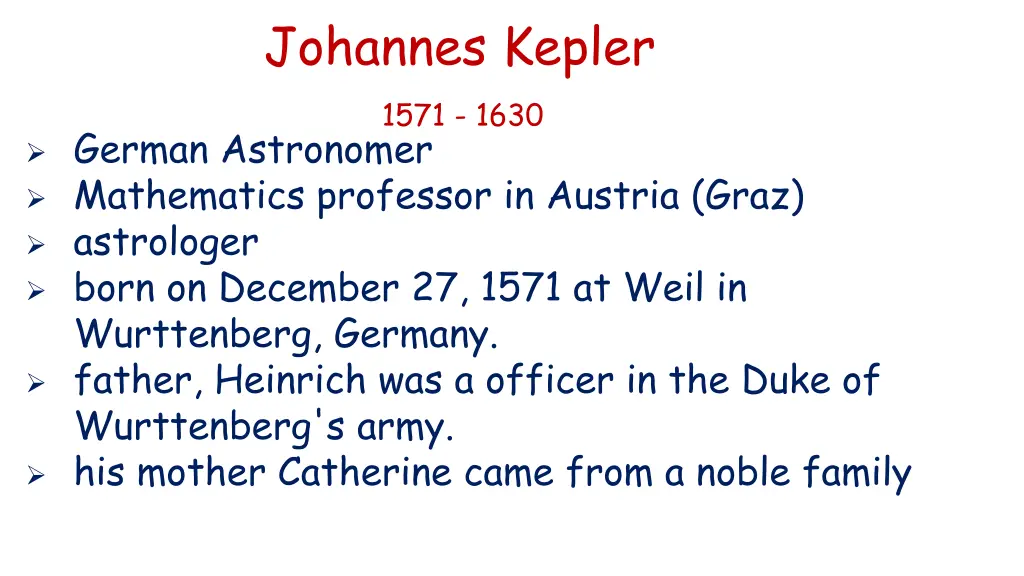 johannes kepler 1571 1630