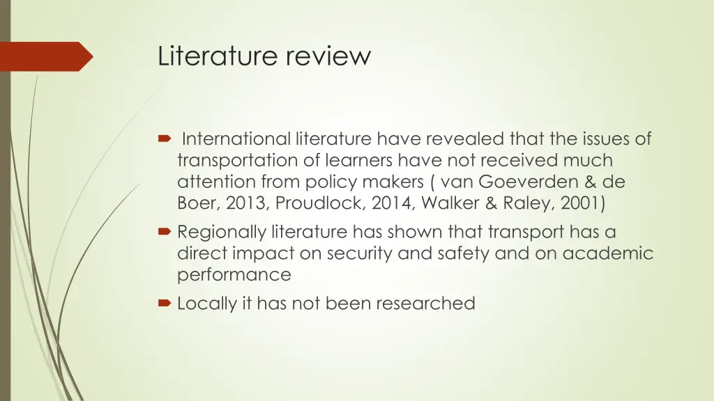 literature review