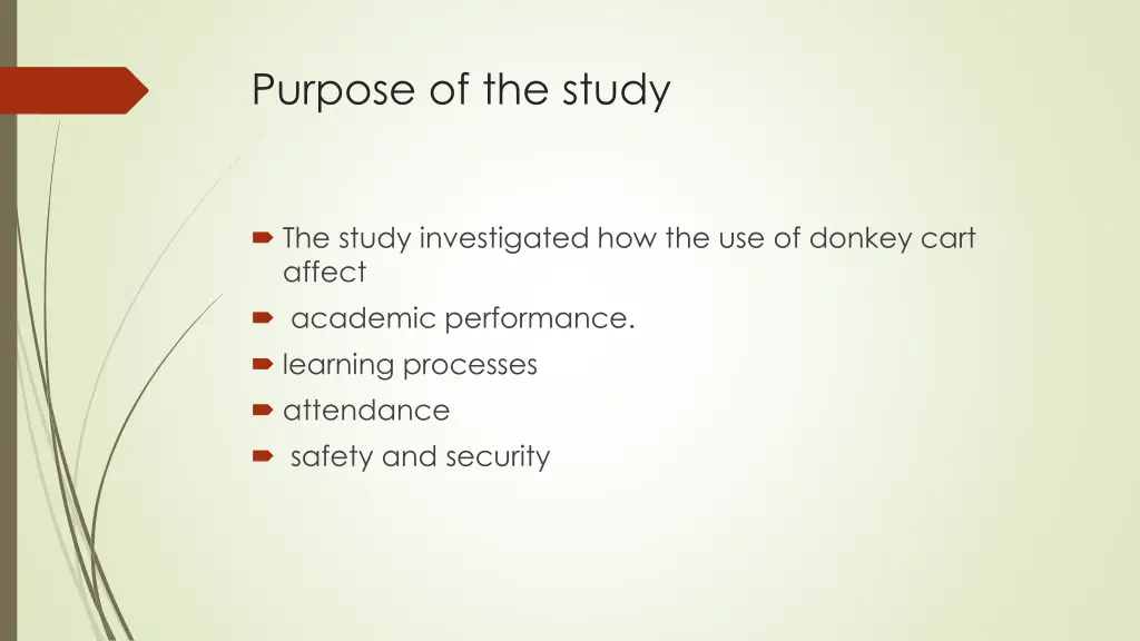 purpose of the study