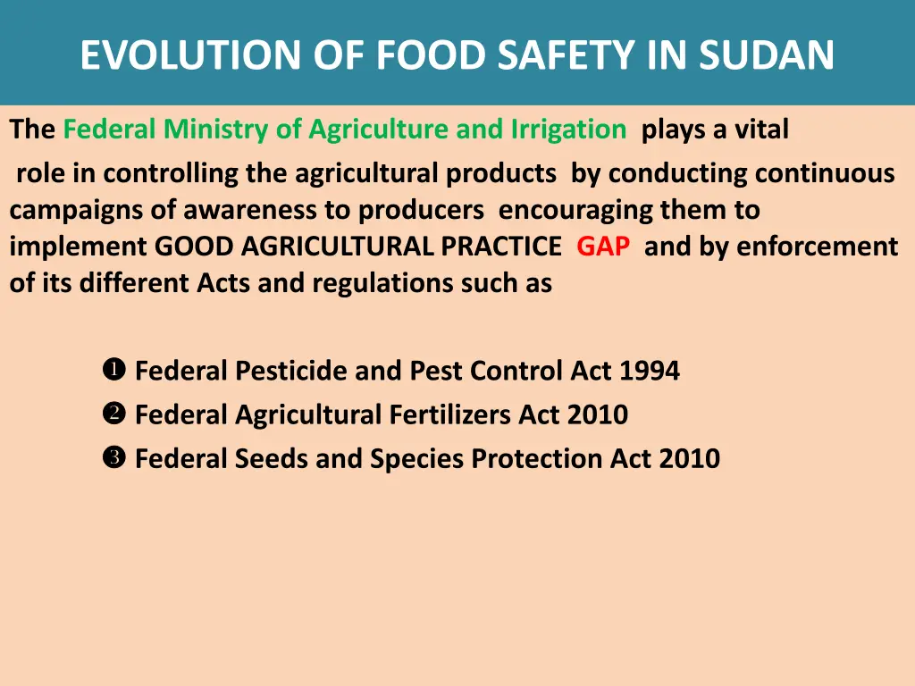 evolution of food safety in sudan 5