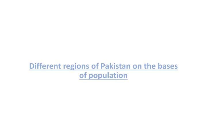 different regions of pakistan on the bases