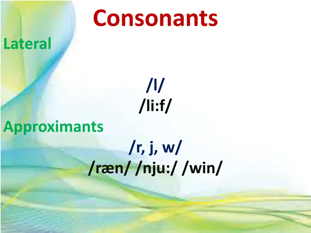 consonants 2