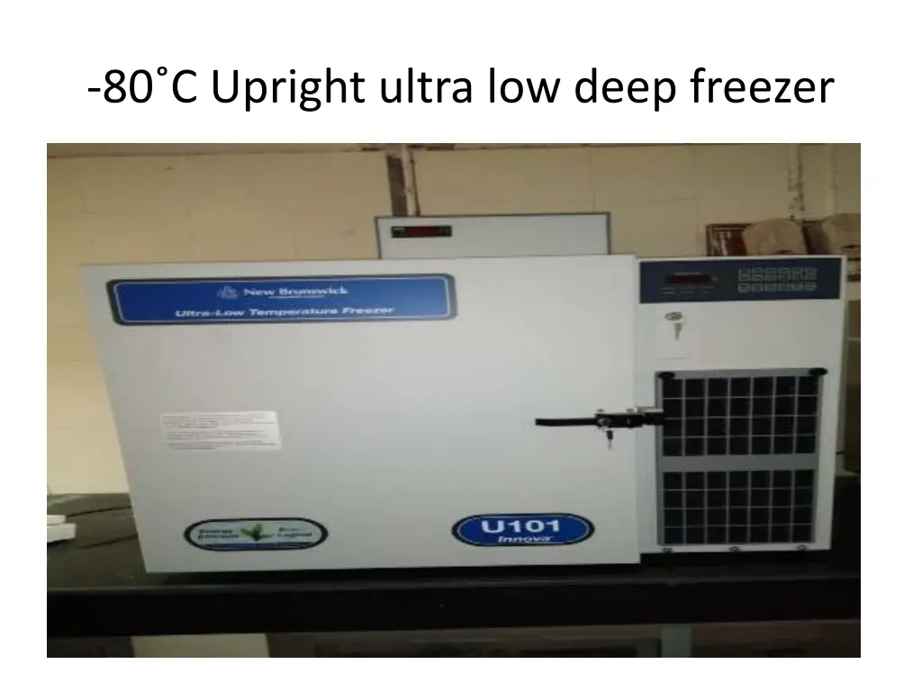 80 c upright ultra low deep freezer