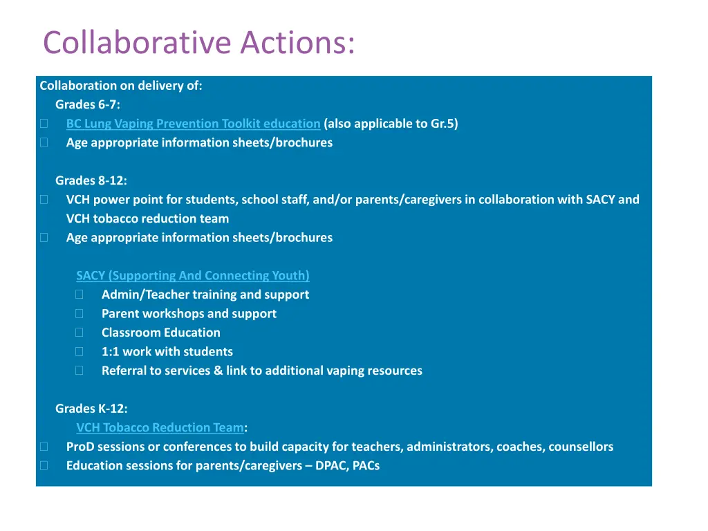 collaborative actions 1