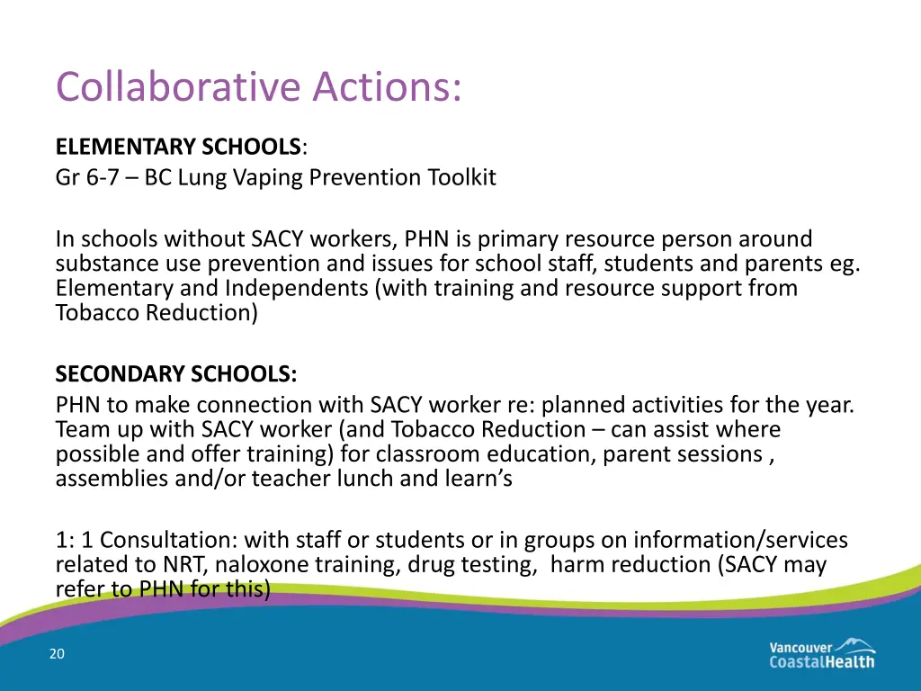 collaborative actions