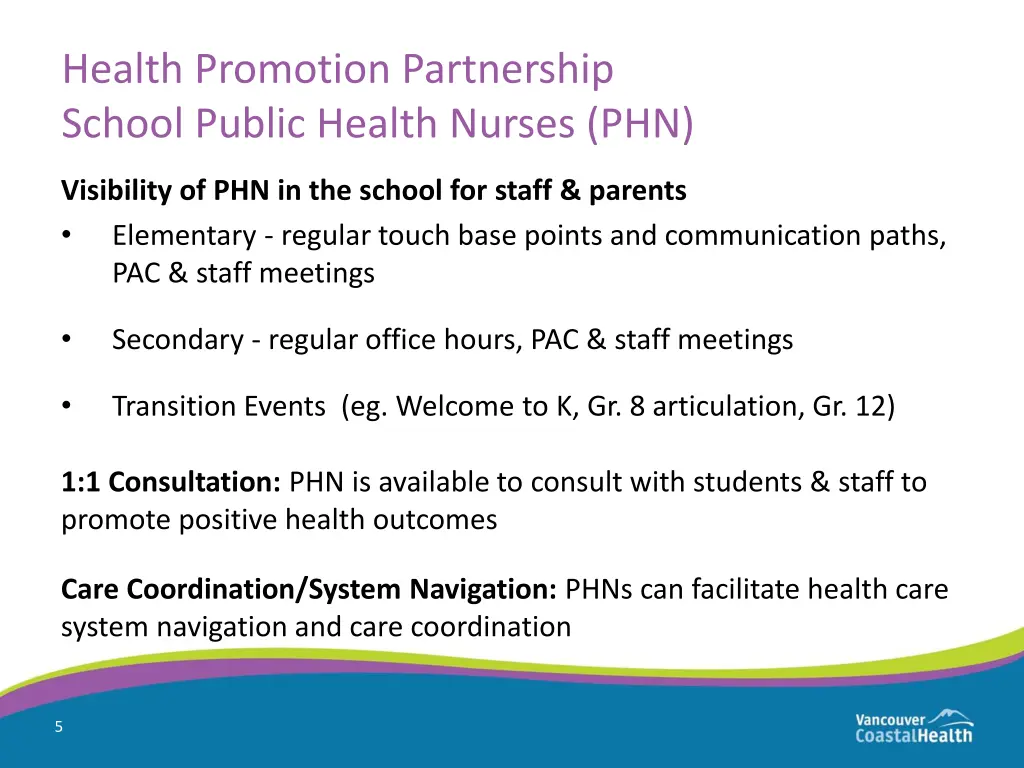 health promotion partnership school public health